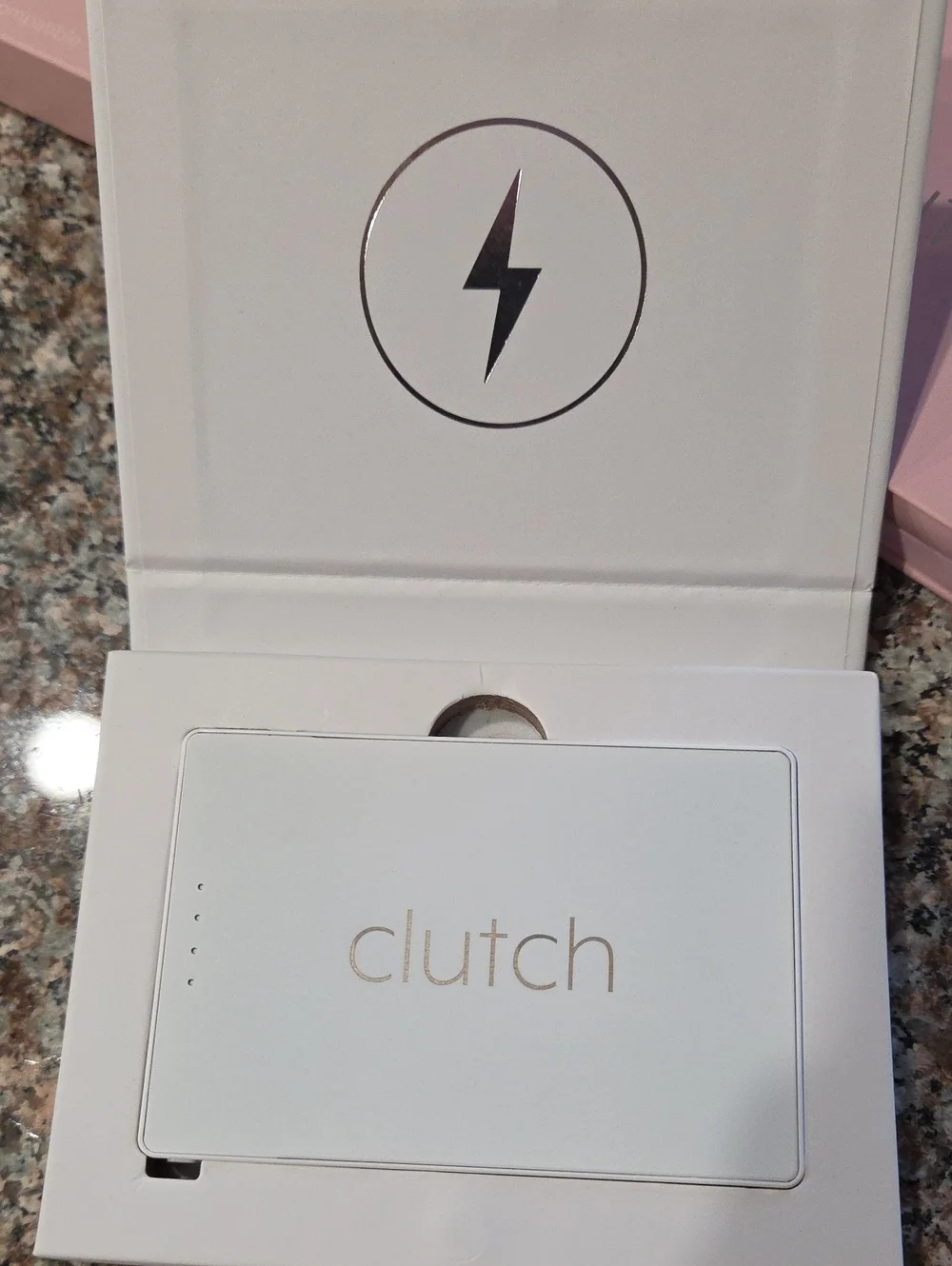 Clutch White Portable Power Bank – Slim Travel Charger